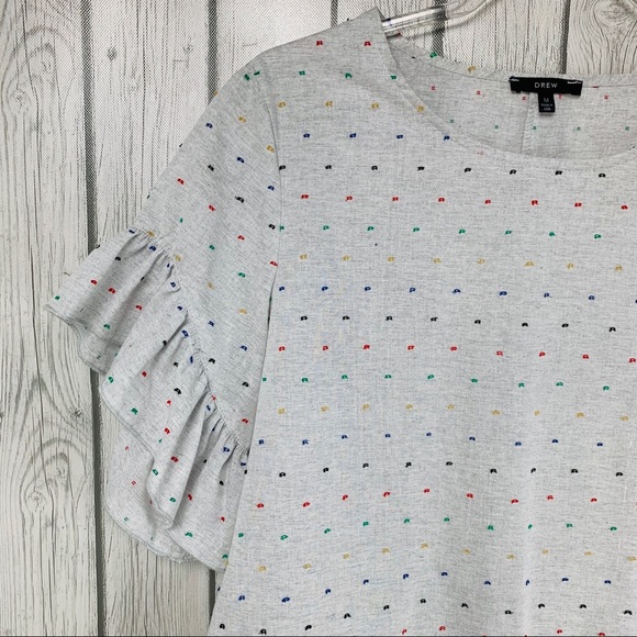 DREW Ruffle Sleeve Top - Picture 3 of 8